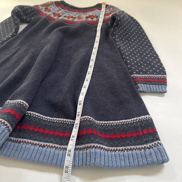 Hannah Anderson Sweater Dress 110 Nordic Style Christmas Holiday Kids Girls 5 - Picture 7 of 10